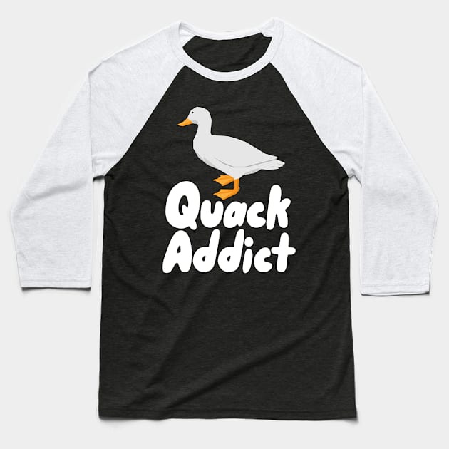 duck Baseball T-Shirt by maxcode